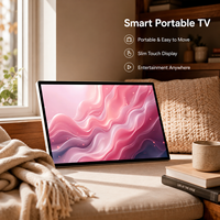 TV Pintar Portabel 27/24 Inci Android 15 Layar Sentuh Monitor FHD 1080P Bertenaga Baterai Layar Nirkabel Kamera 13MP untuk Rumah