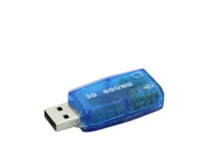 Scheda audio 3d USB2.0 esterna di alta qualità adattatore per scheda audio a 5.1 canali altoparlante da 3.5mm interfaccia per cuffie microfono per PC