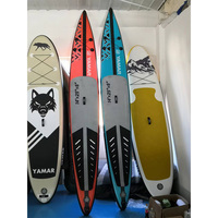 HiSea Speed Race Sport OEM Vente en gros 14ft Nouveau design gonflable Stand-Up Paddleboard Waterplay Surf SUP Board