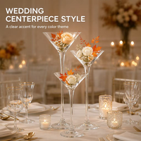 Vase cylindrique en verre transparent de style nordique moderne pour centres de table de mariage et décoration de table (vente en gros)