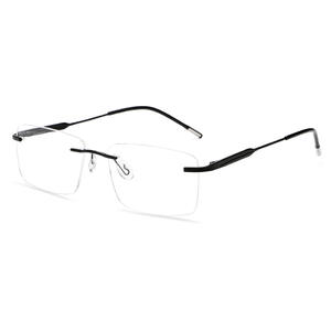 Greyjack กรอบแว่นโลหะไร้ขอบสำหรับผู้ชาย, เลนส์ AC น้ำหนักเบามากสำหรับสายตาสั้นและ ME2032 - Product Image 4