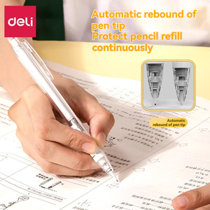 Deli SH103 <span class=keywords><strong>Lápiz</strong></span> móvil 2 0,7mm Automático Lead Out Examen de estudiante No es fácil de romper <span class=keywords><strong>el</strong></span> núcleo 0,7 Transparente Simple Automático de alta calidad - Product Image 5