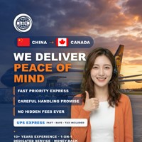 LHS Chine vers Canada UPS Express Cargo Shanghai Route Maritime Transitaire de Marchandises Sensibles Haute Efficacité de Conversion Fret Rapide
