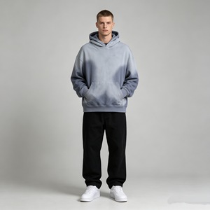 men's hoodies Heavyweight French Terry <b>Cropped</b> <b>Hoodie</b> Custom Printed <b>Zip</b> <b>up</b> <b>Hoodie</b> 100% Cotton Distressed <b>Hoodie</b> for Men - Product Image 5