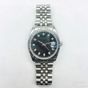 שעון יהלומים יוקרתי לשני המינים כתר מכני אוטומטי Para Hombre באיכות גבוהה 904L נירוסטה קריסטל ספיר עמיד למים - Product Image 5