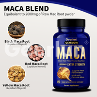 Capsule de racine de maca à étiquette privée OEM pour hommes, complément alimentaire naturel à base de plantes, amélioration masculine, pilules de maca, favorise l'équilibre hormonal