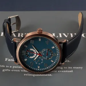 Luxe Custom Horloges Mannen Pols Lederen Band Voor Modieuze En Hoogwaardige Horloges Pols Man Horloge