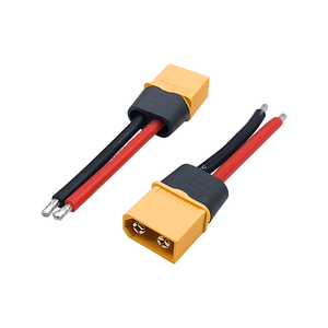 面板安装Xt90连接器Xt60 Xt60u Xt30插头，带10AWG 12AWG 14AWG 18AWG硅电缆 - Product Image 3