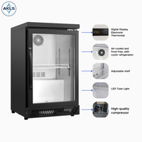 Mini-bar 88L avec compresseur Réfrigérateur compact pour chambre d'hôtel et refroidisseur à porte en verre Équipement de réfrigération à petit volume pour affichage
