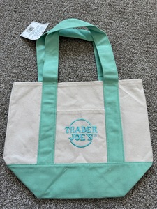 Pembe bebek mavi takviyeli kolu için özel Logo Mini hediye tuval pamuklu alışveriş çantası nane moda stil mektup desen - Product Image 2