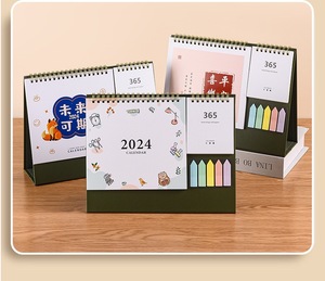 Calendario de escritorio creativo y moderno con impresión personalizada de notas de negocios 2026, calendario de mesa de oficina con notas adhesivas Morandi y Bloc de notas - Product Image 6