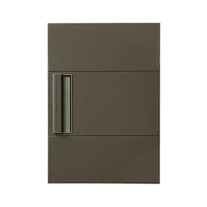 Paneles de Puerta de Armario de Cuero Lujosos y Cómodos <span class=keywords><strong>con</strong></span> Madera, Armarios, <span class=keywords><strong>Puertas</strong></span> Decorativas <span class=keywords><strong>con</strong></span> Marco de Aluminio - Product Image 1
