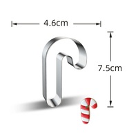 Emporte-pièce de Noël en acier inoxydable pour le bricolage Moule à biscuits en forme de bâton sur le thème de Noël