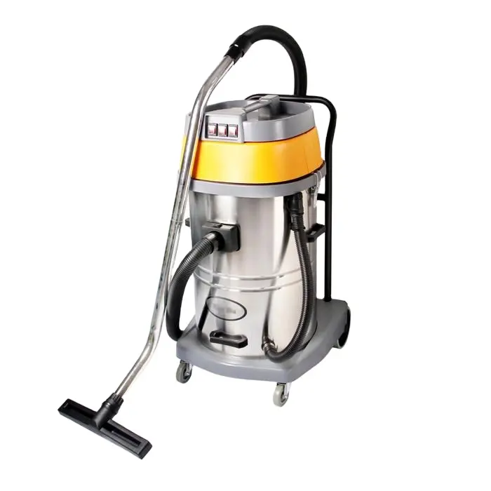 Large flow 3000w commercial 70 litre wet and dry vacuum cleaner for workshops , big factory and shopping mall