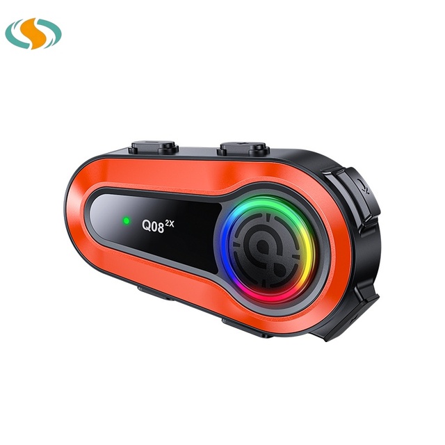 Q08-2X Intercom Powerful Bass Dual Modes Standby Motorcycle Helmet Intercom 2 Way Intercom
