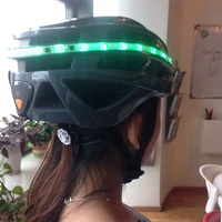 Più nuovo 700mAH Li-Polymer Batteria Interna di Colore Completo LED Light Up di Sicurezza Casco