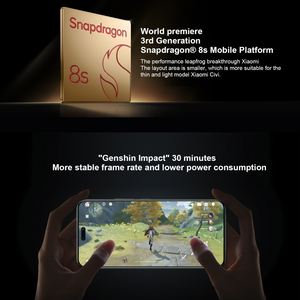 Nouveau design en gros 6.55 pouces <span class=keywords><strong>Xiaomi</strong></span> 5G <span class=keywords><strong>12</strong></span> Go + 256 Go Civi 4Pro <span class=keywords><strong>Xiaomi</strong></span> HyperOS 8s Gen 3 Octa Core 4nm jusqu'à 3.0GHz NFC - Product Image 6