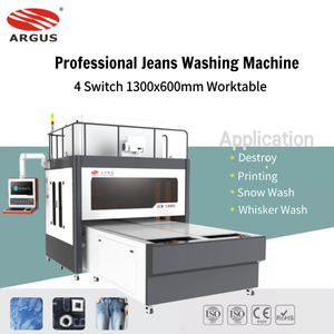 ARGUS sistema di controllo digitale automatico laser di marcatura laser prezzo denim <span class=keywords><strong>jeans</strong></span> distruggere co2 laser con galvo per <span class=keywords><strong>Jeans</strong></span> finitura - Product Image 2