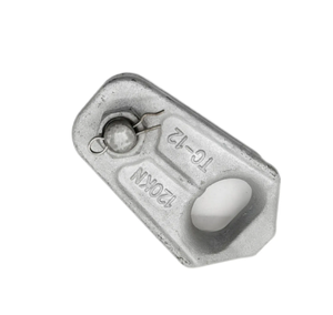 Accessori di potenza su misura in acciaio zincato preformato senza uscita morsetto ditale <span class=keywords><strong>Clevis</strong></span> tensione morsetto per raccordi elettrici - Product Image 1