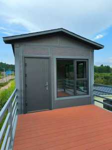 Boutique mobile personnalisée, bar pop-up, mini-maison, salle de bain et cuisine modulaires préfabriquées, maisons de luxe avec terrasse sur le toit et <span class=keywords><strong>garage</strong></span> - Product Image 2