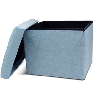 <strong>Storage</strong> Ottoman Cube Folding Ottomans with <strong>Storage</strong> Foot Rest <strong>Stool</strong> <strong>Seat</strong> - Product Image 1