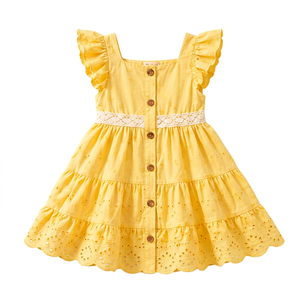 Robe d'été pour filles style coréen, coupe ample, couleurs mélangées aléatoires, origine CN/GUA, modèle 2026.4, expédition en gros - Product Image 1