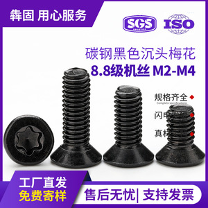 Carbon Steel Grade 8.8 Sink Head <b>Screw</b> <b>M2</b> M3 M4 Metric Standard Thread High Strength - Product Image 5