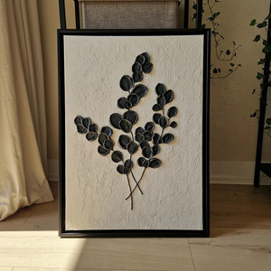 Pintura al Óleo Abstracta Minimalista en 3D con Textura <span class=keywords><strong>de</strong></span> Flor sobre Lienzo, Arte <span class=keywords><strong>de</strong></span> Pared Hecho a Mano con Marco <span class=keywords><strong>de</strong></span> <span class=keywords><strong>Madera</strong></span>, Tamaño Personalizado <span class=keywords><strong>para</strong></span> <span class=keywords><strong>Sala</strong></span> <span class=keywords><strong>de</strong></span> Estar - Product Image 2