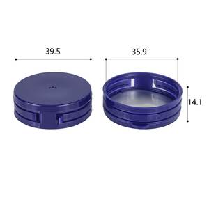 45mm Kunststoff-Klappdeckel Weiß Schwarz Lila Grün Individuelles Logo Kapsel Vitamin Tabletten Pillen Nahrungsergänzungsmittel Lebensmittelqualität Flaschenverschluss - Product Image 4