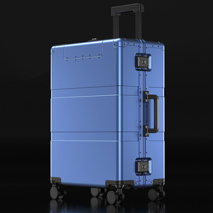 <span class=keywords><strong>Valigia</strong></span> Trolley da <span class=keywords><strong>Viaggio</strong></span> in Alluminio di Alta Qualità, Resistente, <span class=keywords><strong>Grande</strong></span>, con Guscio Rigido per Uomo - Product Image 2