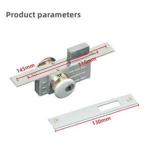 LIUZ & McDonald's Serrure universelle double face à cylindre Serrure <span class=keywords><strong>de</strong></span> porte en verre durable avec clé <span class=keywords><strong>de</strong></span> déverrouillage Serrure <span class=keywords><strong>de</strong></span> porte à ressort <span class=keywords><strong>de</strong></span> <span class=keywords><strong>sol</strong></span> - Product Image 6