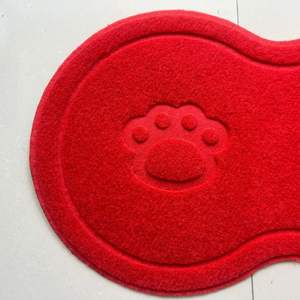 Alfombrilla para arena de gato Fishbone, de PVC con bucles de alambre, ecológica, con patrón sólido, antipatrullaje, para jaulas de gatos, antipinchazos de patas - Product Image 2