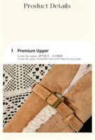 Bottes de neige montantes pour femme, hiver-automne, en faux daim, avec revers fourré, plateforme, semelle épaisse, doublure chaude en fausse fourrure, à enfiler avec boucle