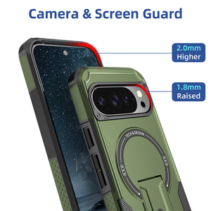 เคสโทรศัพท์ทนทานสำหรับ Google Pixel <span class=keywords><strong>10</strong></span> <span class=keywords><strong>Pro</strong></span> XL 9 <span class=keywords><strong>Pro</strong></span>, 360ขาตั้งกันกระแทกแม่เหล็ก - Product Image 5