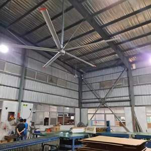 Ventilador de Techo Industrial Gigante de 16 pies, de Aleación de Aluminio y Magnesio, con Voltaje de 220v/380v, Garantía de 3 Años, Marca Keystone - Product Image 1