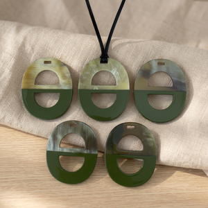 Los Más Vendidos: Bases para Pendientes de Araña Hechas a Mano, Piezas de Cuerno de Búfalo Lacado, Colgantes Ovalados Ecológicos de Moda, Dijes al por Mayor - Product Image 3