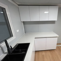 Petite maison préfabriquée en bois pliable et mobile 20 pieds/40 pieds Conteneur Maison extensible Panneau sandwich Acier Boutique/Villa moderne