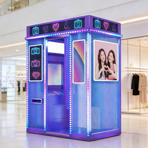 كشك تصوير خارجي فاخر من JIPAI بتصميم مجلة مع كاميرا، مخصص وملون بتقنية الطباعة على البلاستيك PVC - Product Image 1