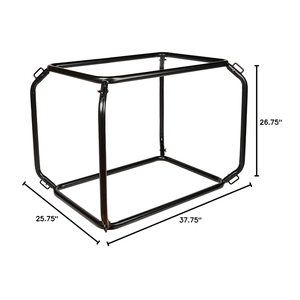 Đen CuộN lồng tethers cho chó bền nhựa PET hộp không khí với cán dây sắt cửa và thoáng khí xe thùng xử lý - Product Image 2