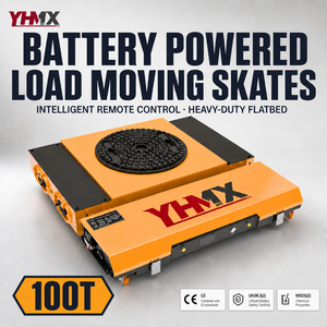 New 360 Degree Rotatable 30T Powered Skates Industrial Construction Mining Home Use Ultra Heavy Load Capacity <b>Handles</b> - Product Image 1