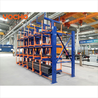 Système de rayonnage télescopique robuste en acier au carbone résistant à la corrosion, capacité 3T/étagère pour le stockage de tuyaux