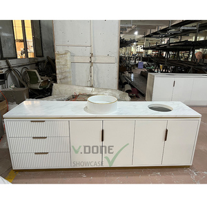 Tienda de cosméticos de madera de lujo personalizada, muebles para el cuidado de la piel, diseño de decoración de interiores, vitrina de maquillaje - Product Image 4