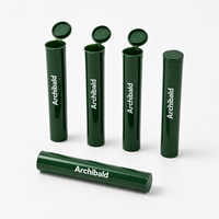 Emballage hermétique anti-odeur personnalisé 65mm 98mm 116mm 120mm Pop Top en plastique PP pour tubes à cigarettes coniques avec autocollant