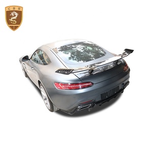<strong>Carbon</strong> <strong>Fiber</strong> Renntch Style Car Rear Bumper <strong>Spoiler</strong> GT Wing for Mercedes Benz AMG GTS Body Parts Accessories - Product Image 2