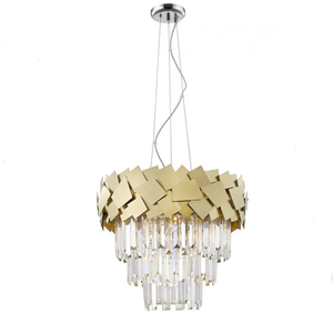 Lampu gantung liontin lapisan krom baja dengan 1 buah bohlam E27 60W untuk hotel - Product Image 4