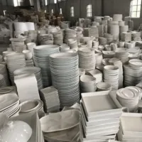 Горячая Распродажа, оптовая продажа, дешевая белая керамическая тарелка Chaozhou, столовые сервизы, набор керамических тарелок, оптовая продажа