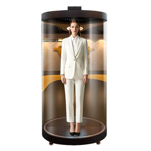 75インチ屋内3D仮想人間チューブホログラフィック円筒ディスプレイ回転再生教育用 - Product Image 2