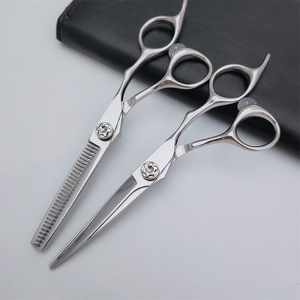 Ciseaux à cheveux personnalisables de 6 pouces, ciseaux à effiler en acier inoxydable pour droitiers, usage professionnel - Product Image 3
