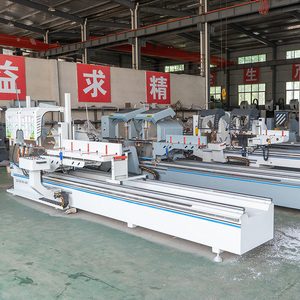 เครื่องตัดอลูมิเนียม PVC UPVC แบบสองหัว ควบคุมด้วย PLC ความปลอดภัยสูง ป้อนวัสดุอัตโนมัติ ขายตรงจากโรงงาน ได้รับการรับรองมาตรฐาน CE - Product Image 3