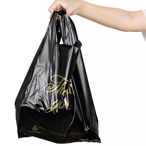 Custom Thank You Plastic Shopping Bag for T-shirt Customized Plastic Bag